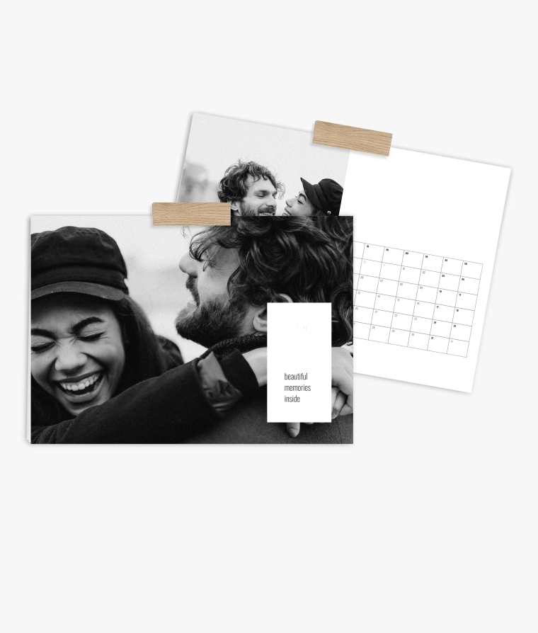 Terminkalender Black and White