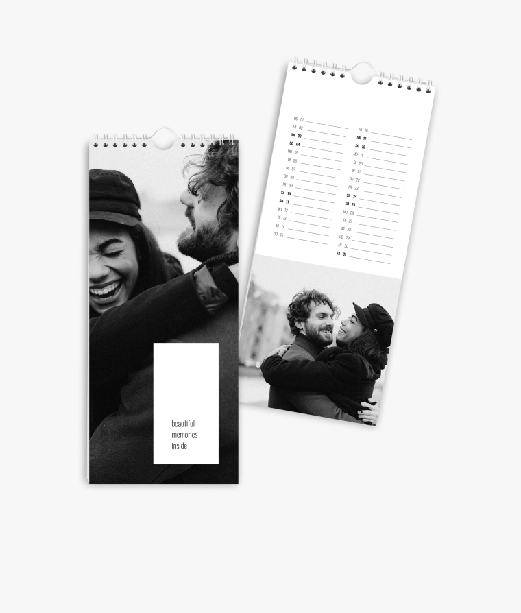 Küchenkalender Black and White