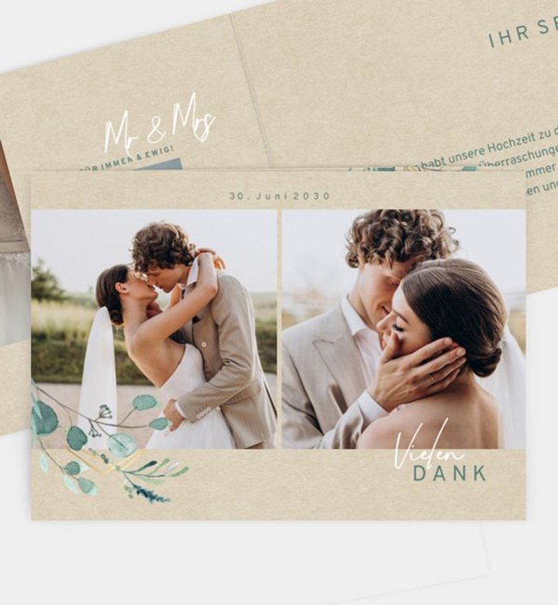 Dankeskarte Hochzeit Sommerduft