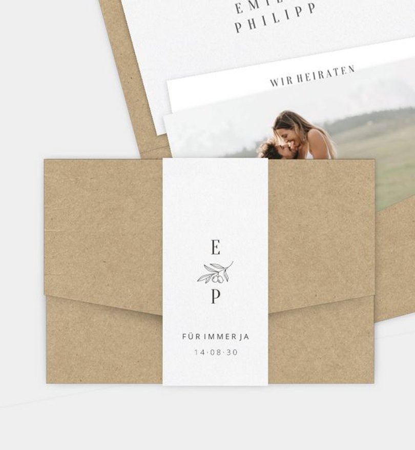 Einladungskarte Hochzeit Modern Wedding