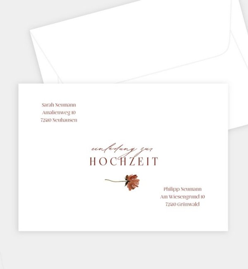 Briefumschlag Hochzeit Tender Love