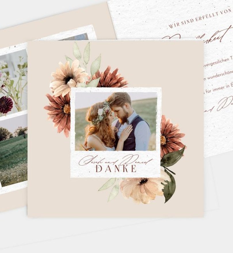 Dankeskarte Hochzeit Tender Love