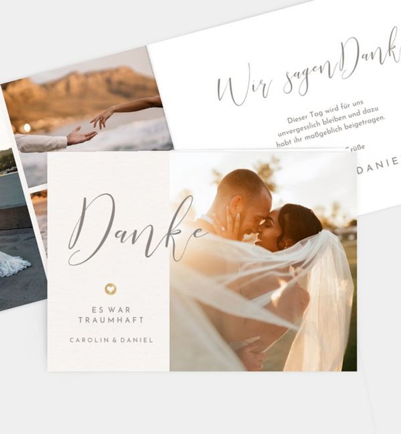 Dankeskarte Hochzeit Easy Wedding
