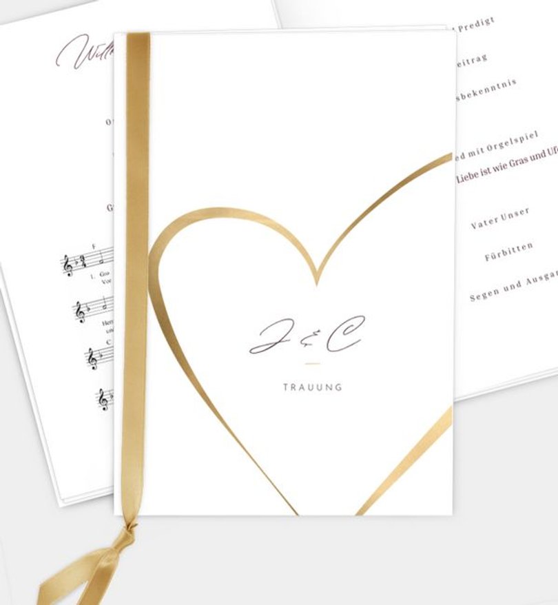 Kirchenheft Hochzeit Big Love