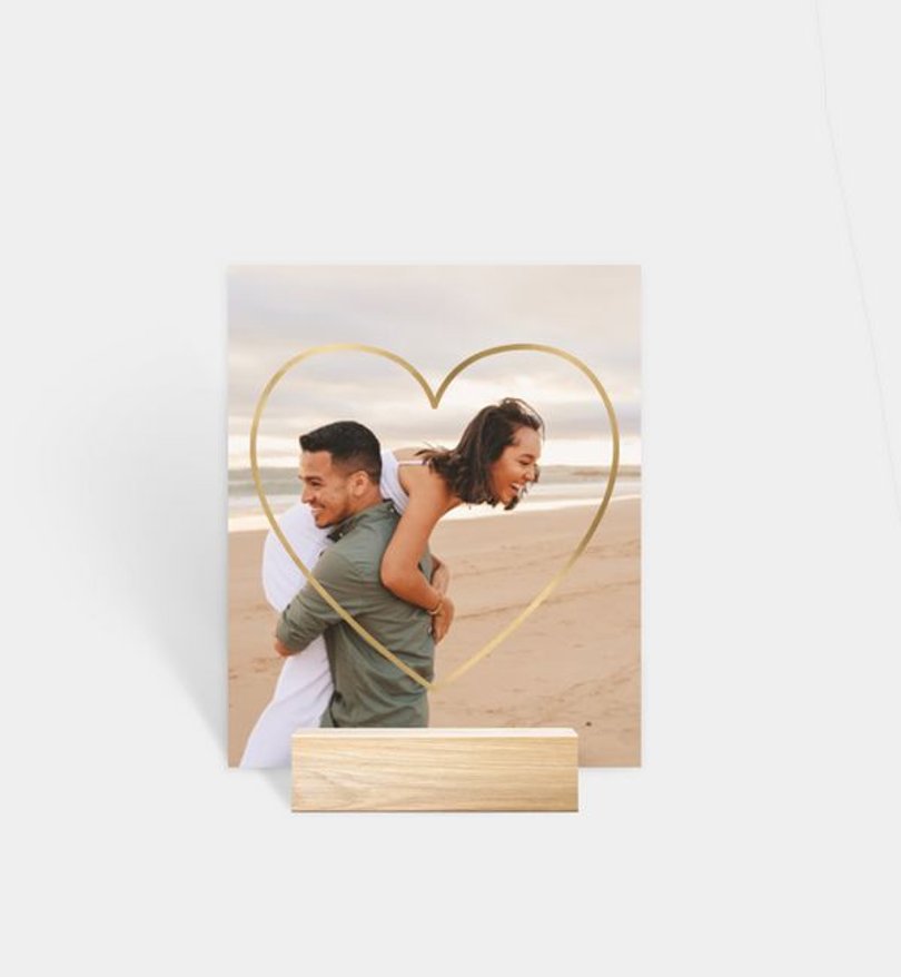 Fotoaufsteller Hochzeit Du bist mein Herz