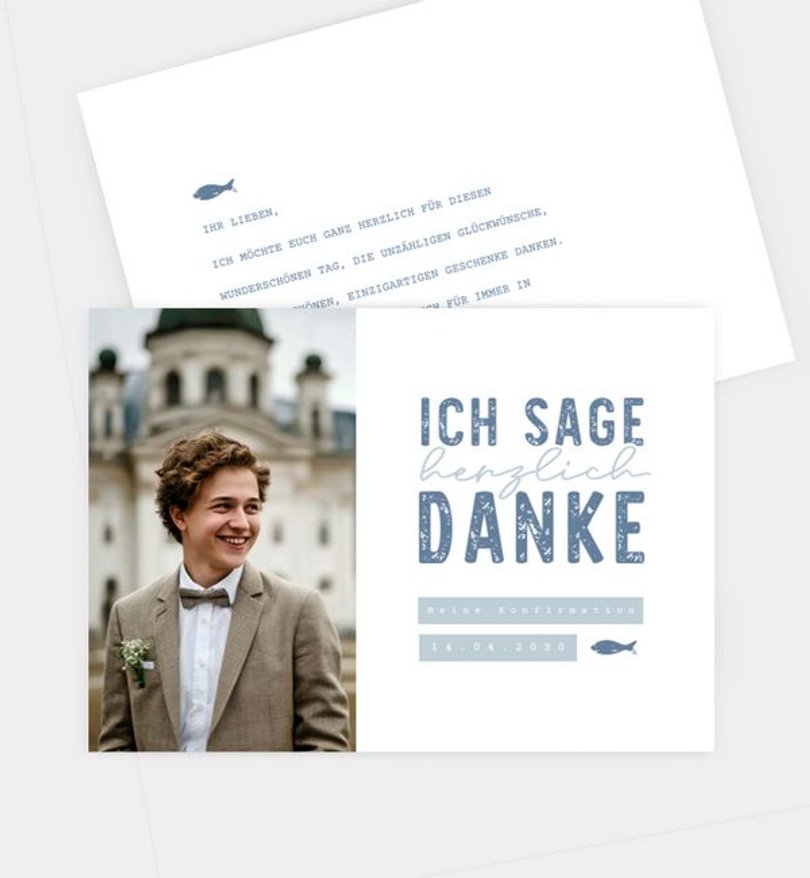Dankeskarte Konfirmation My Day