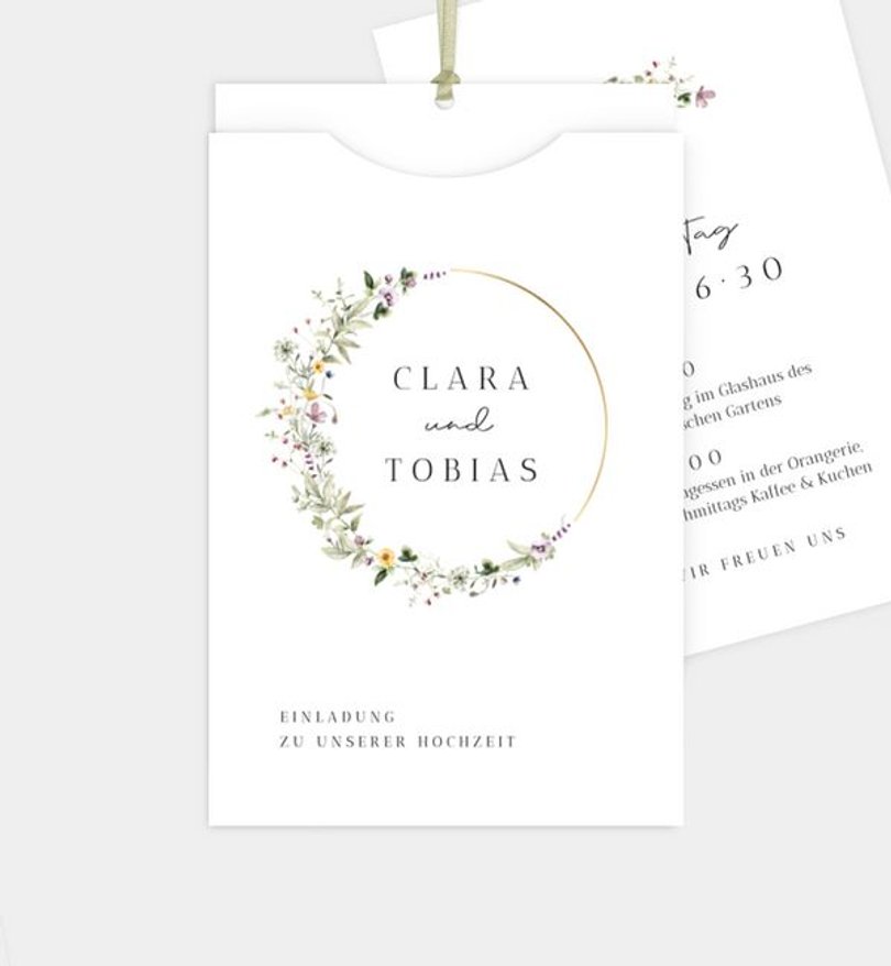 Einladungskarte Hochzeit Grow Together