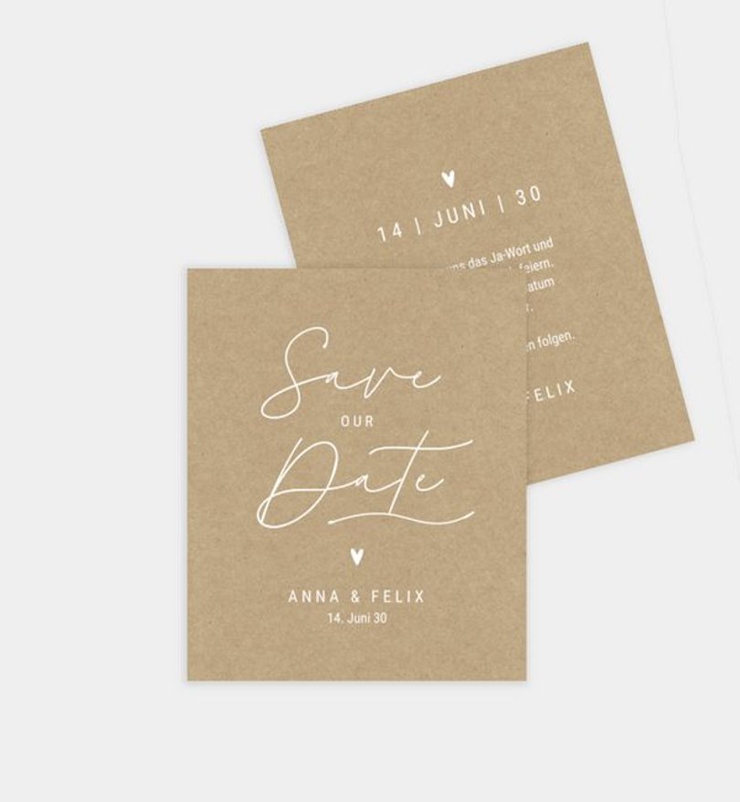 Save-The-Date Karte Hochzeit Hola