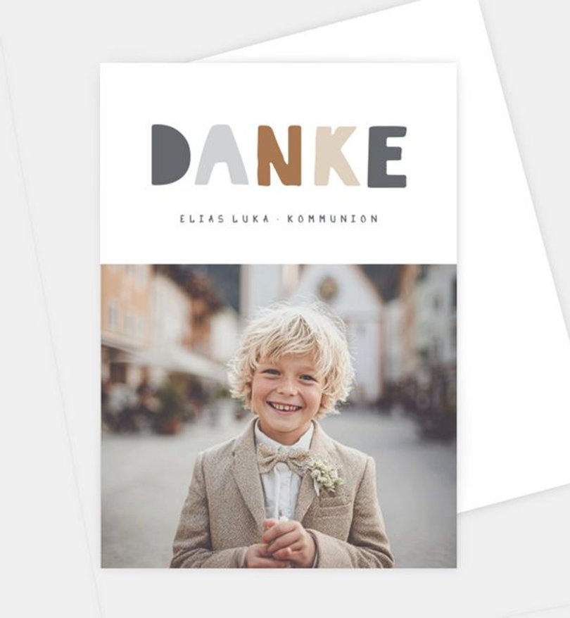 Dankeskarte Kommunion Crew