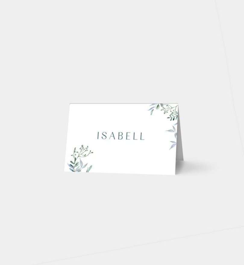 Tischkarte Hochzeit Sanfte Liebe