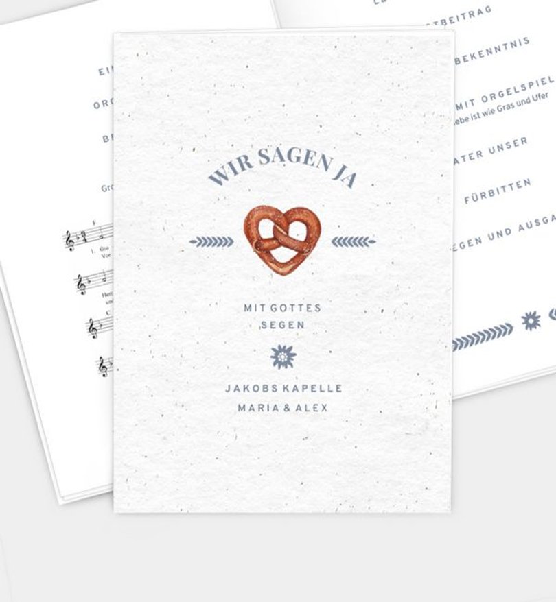 Kirchenheft Hochzeit Viva la Bavaria