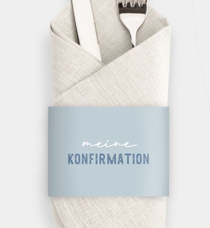 Besteck Servietten-Zubehör Konfirmation My Day