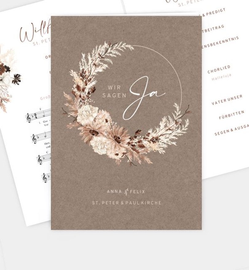 Kirchenheft Hochzeit Precious Yes