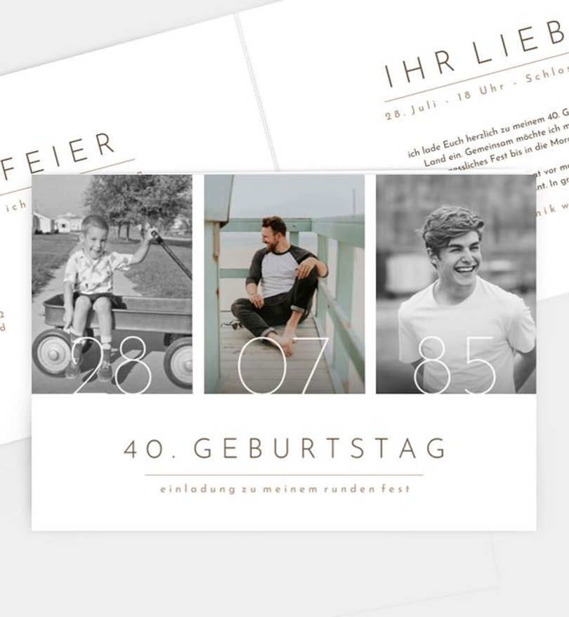 Einladungskarte Geburtstag Semplice