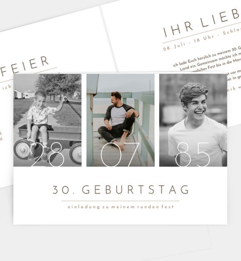 Einladungskarte Geburtstag Semplice