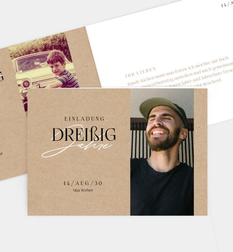 Einladungskarte Geburtstag Dynamic Elegance