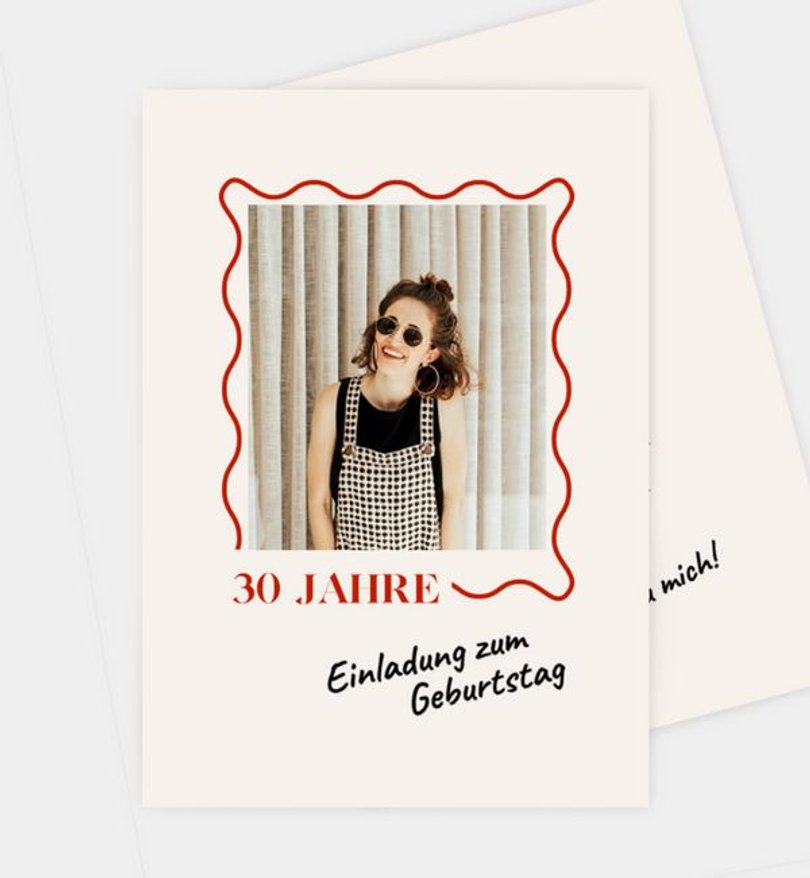 Einladungskarte Geburtstag Modern Handmade