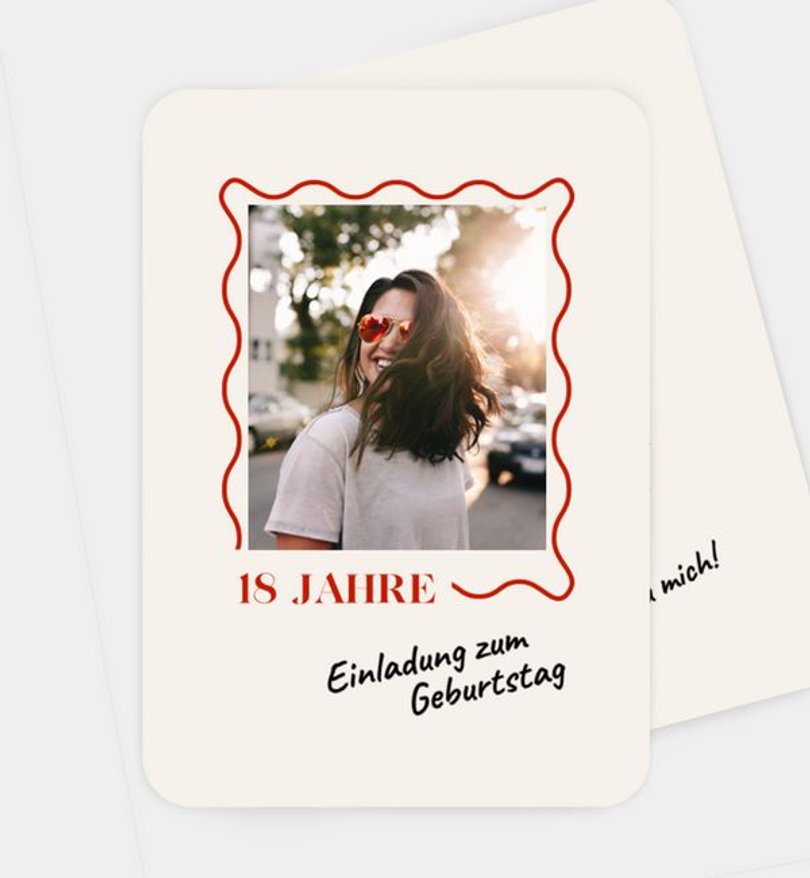 Einladungskarte Geburtstag Modern Handmade
