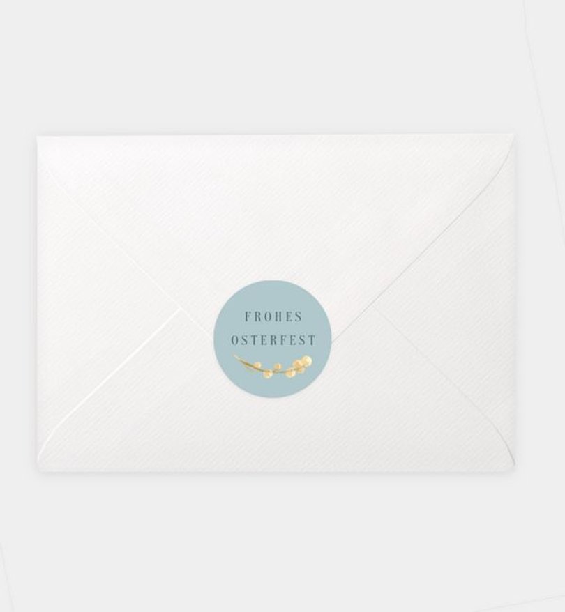 Siegelsticker Ostern Blumenwiese