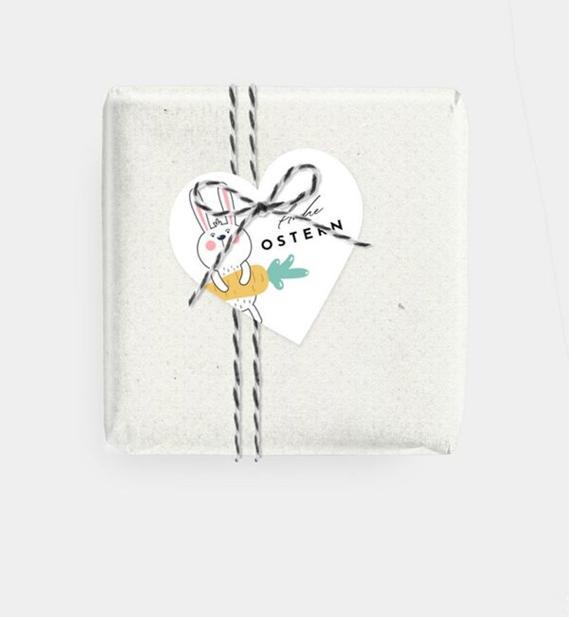Geschenkanhänger Ostern Los geht's! · Rätselkarte