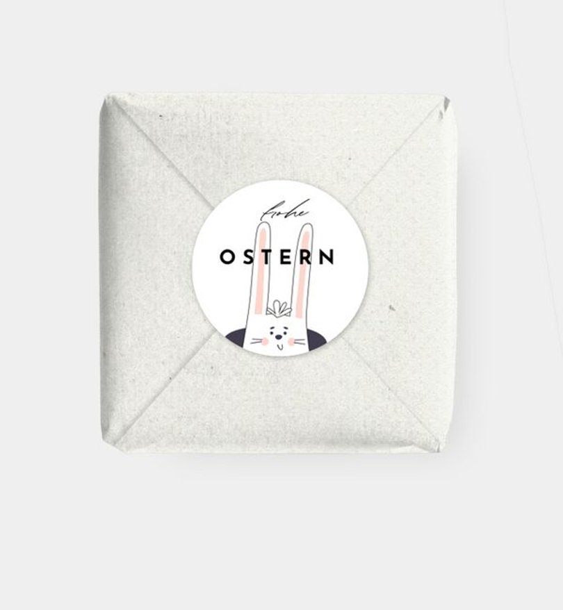 Geschenkaufkleber Ostern Los geht's! · Rätselkarte