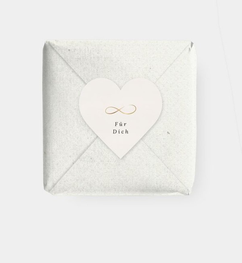 Geschenkaufkleber Goldene-Hochzeit Liebeswerte