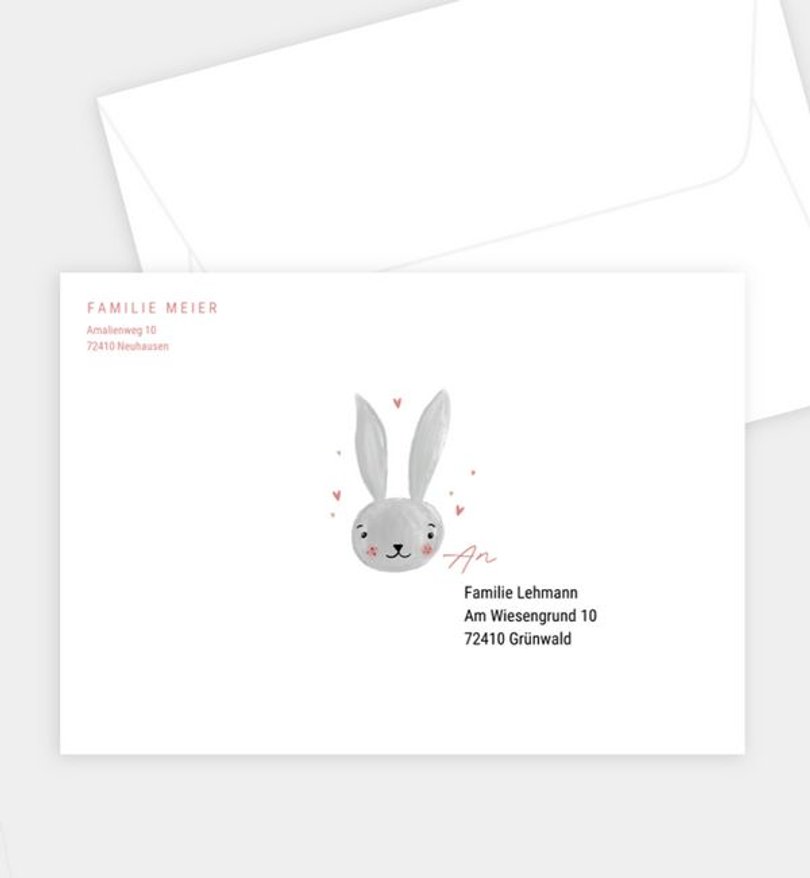 Briefumschlag Ostern Osterhase