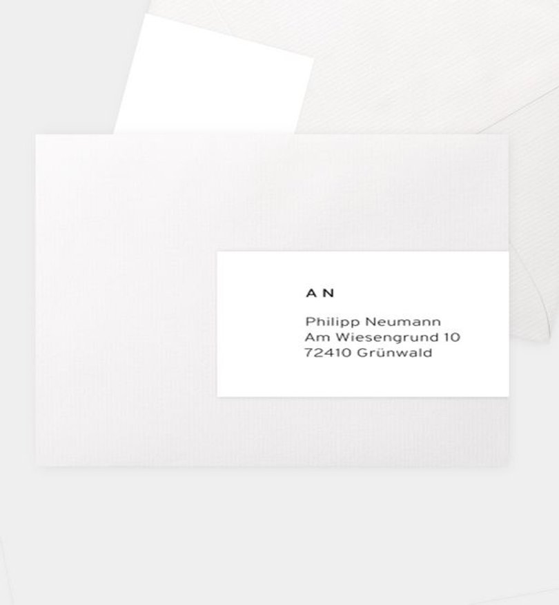 Adressaufkleber Silberhochzeit Ease