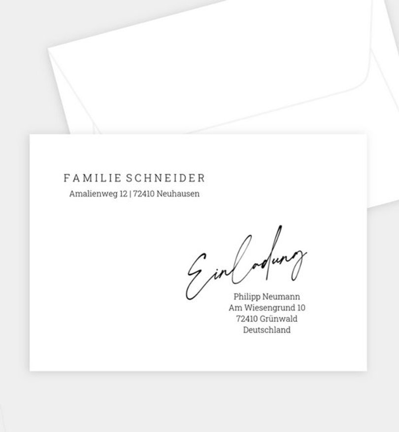 Briefumschlag Goldene-Hochzeit Fotosammlung