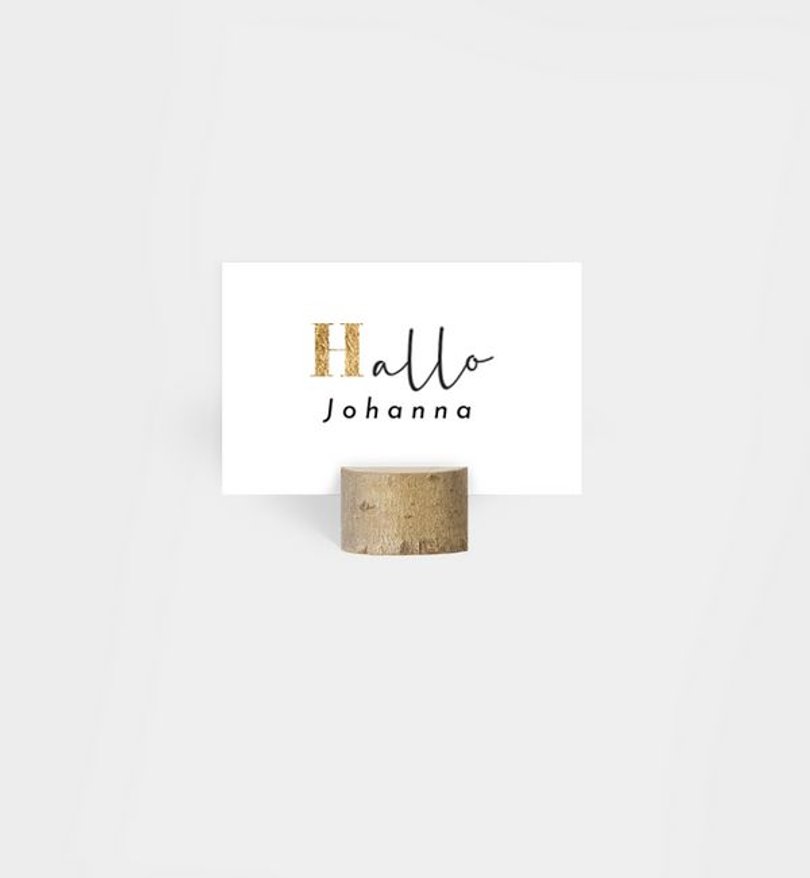 Tischkarte Goldene Hochzeit Golden night