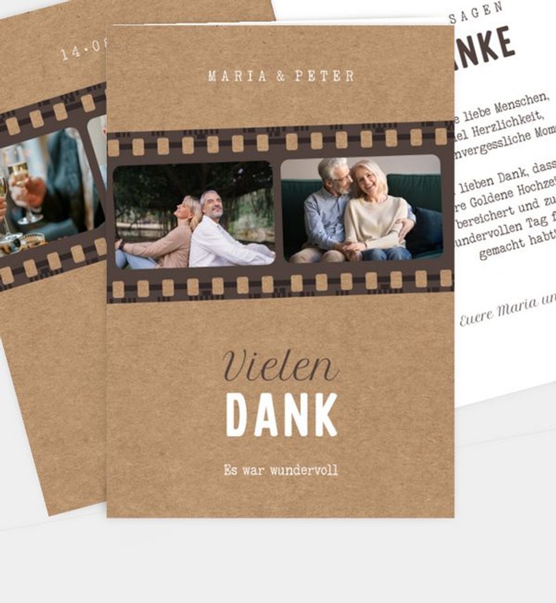 Dankeskarte Silberhochzeit Filmklassiker