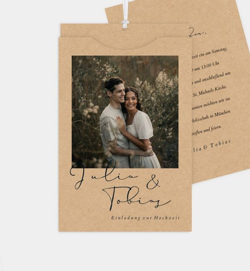 Einladungskarte Hochzeit Sweet Moment
