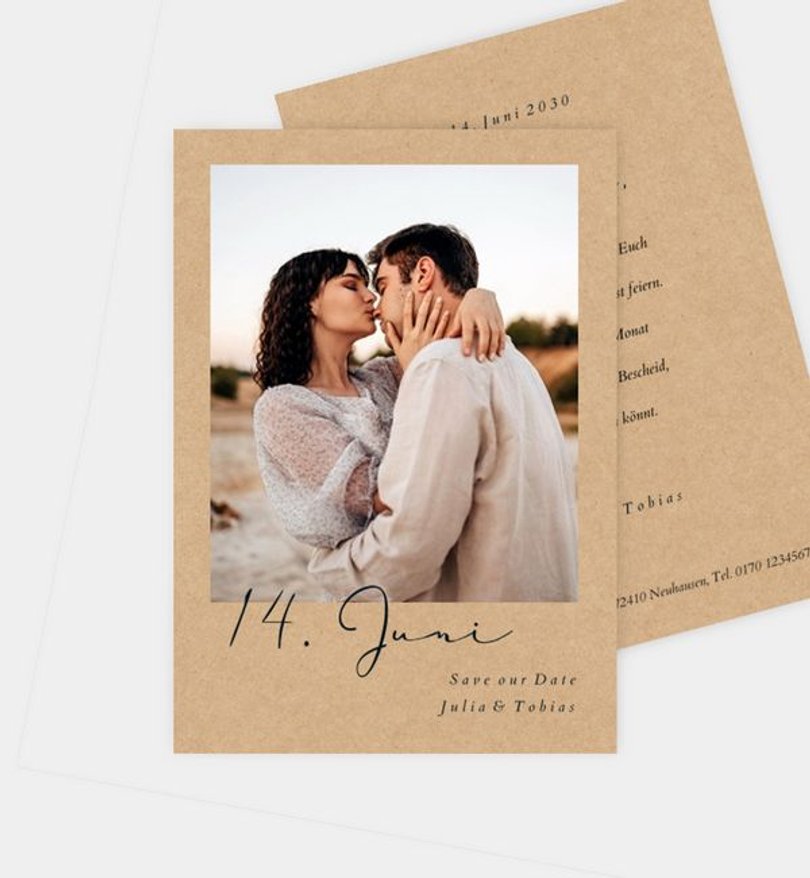 Save-The-Date Karte Hochzeit Sweet Moment