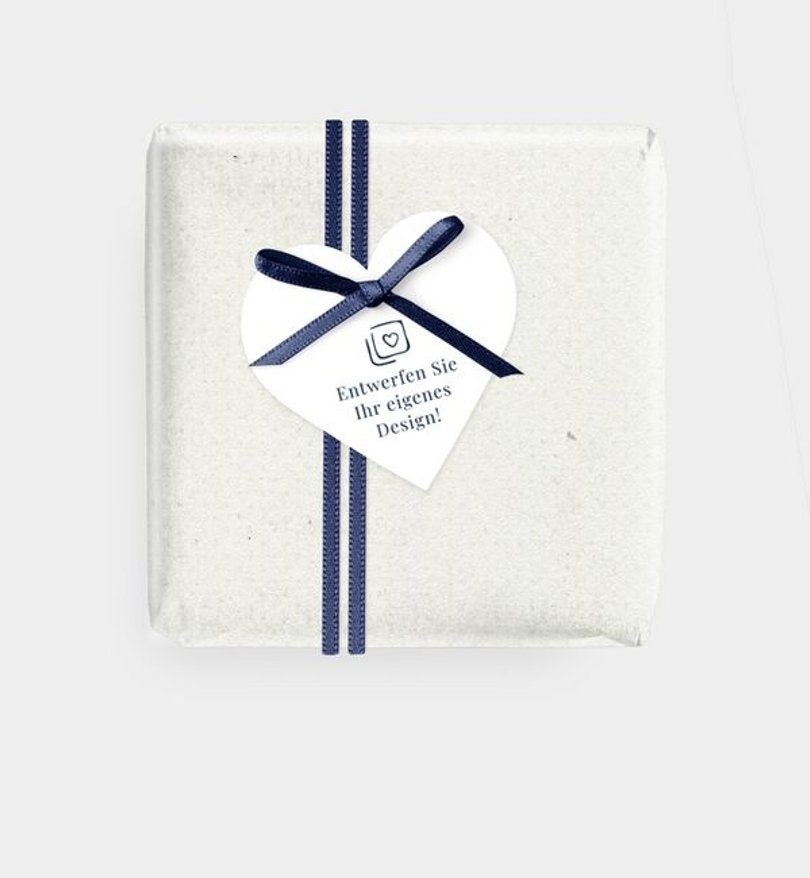 Geschenkanhänger Silberhochzeit Blanko Design