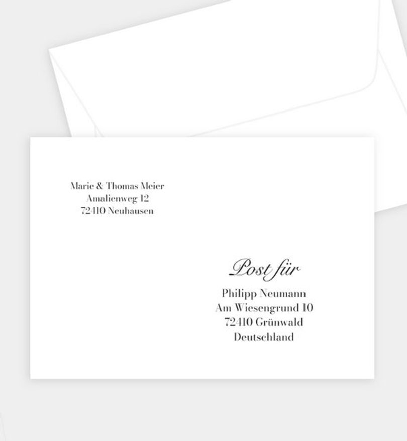 Briefumschlag Hochzeit Classic Elegance