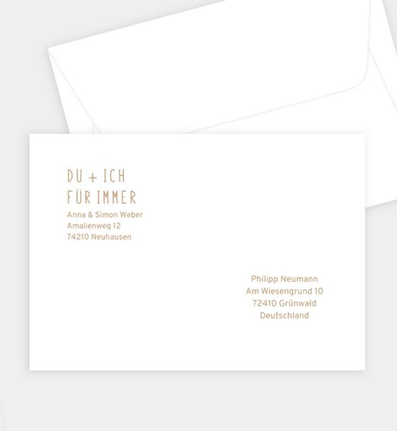 Briefumschlag Hochzeit Dulce Amor