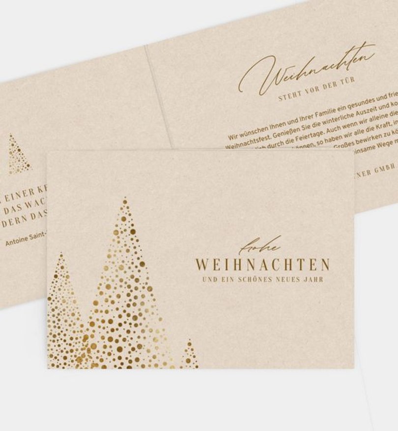 Weihnachtskarte Weihnachten geschäftlich Tannenzauber