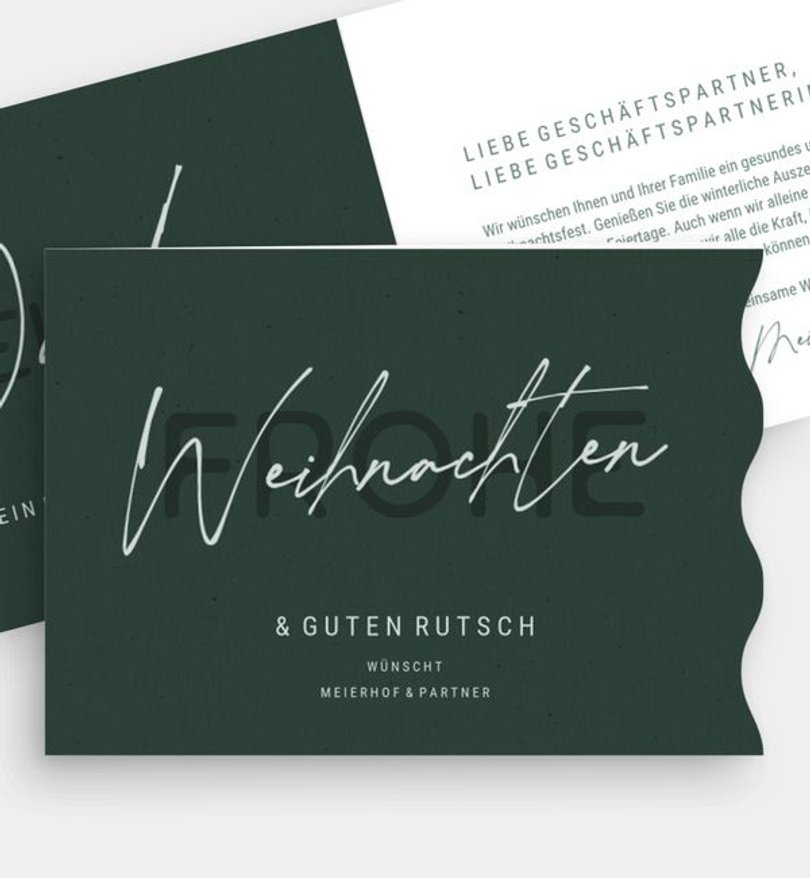 Weihnachtskarte Weihnachten geschäftlich Overlay