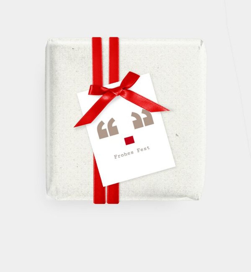 Geschenkanhänger Geschäftlich Office reindeer