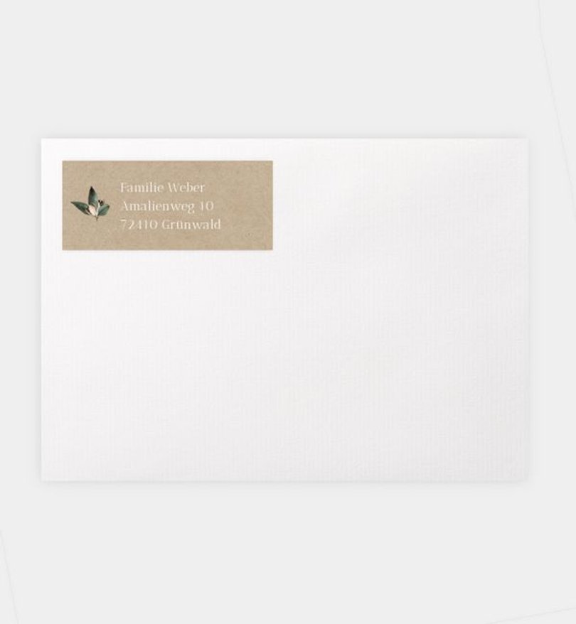 Absenderaufkleber Weihnachten Adventskranz
