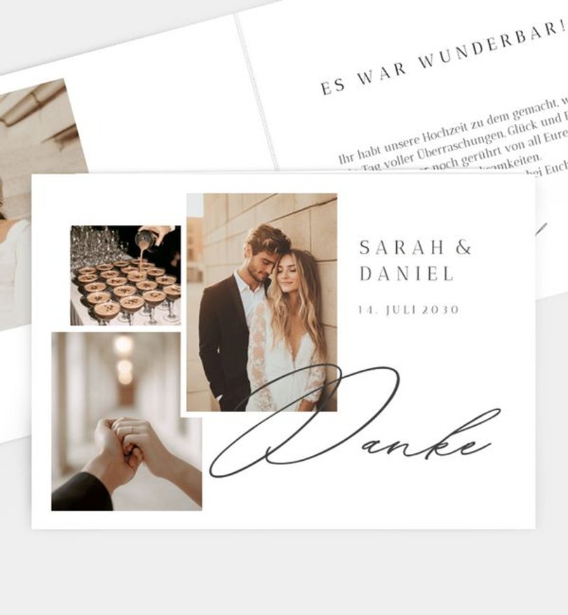 Dankeskarte Hochzeit Say Yes
