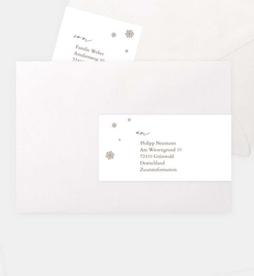 Adressaufkleber Weihnachten Vintage Christmas