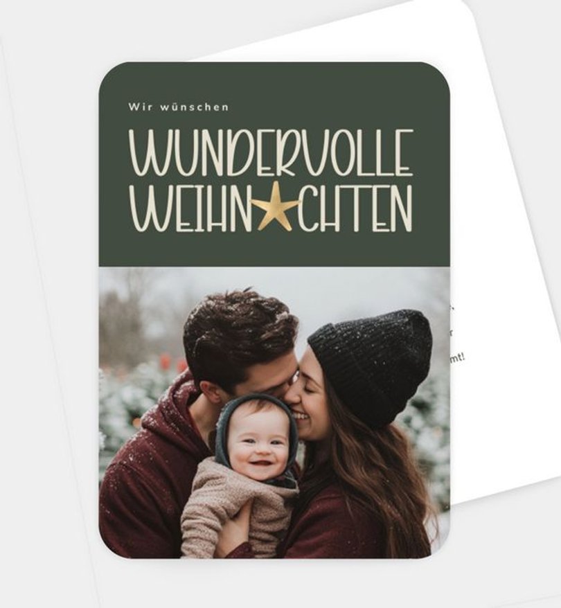 Weihnachtskarte Weihnachten/Privat Christmas Star
