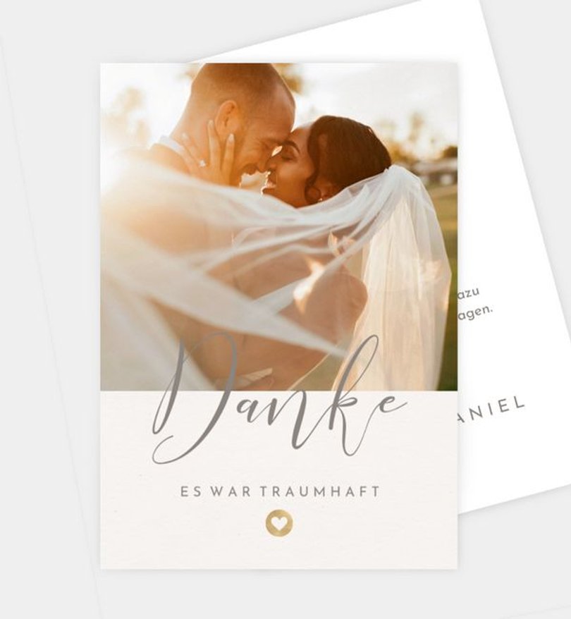 Dankeskarte Hochzeit Easy Wedding