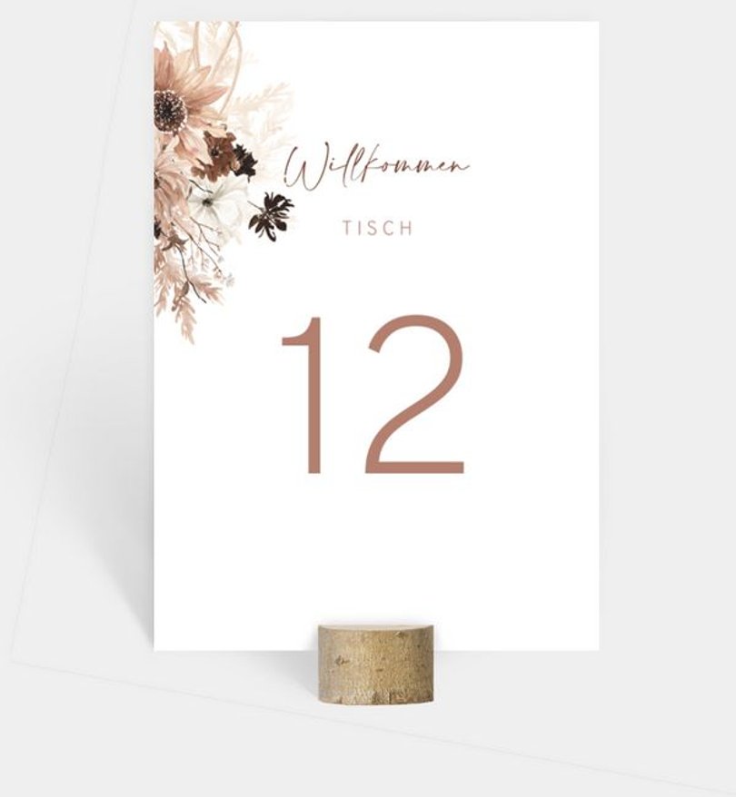 Tischnummer Hochzeit Precious Yes