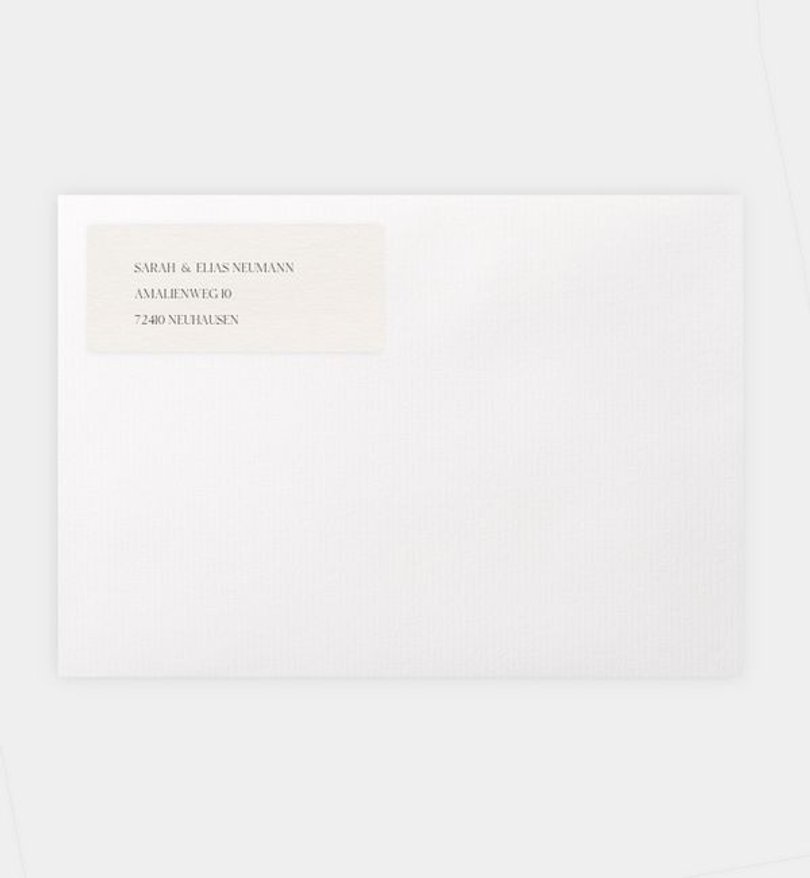 Absenderaufkleber Hochzeit Origin of Love