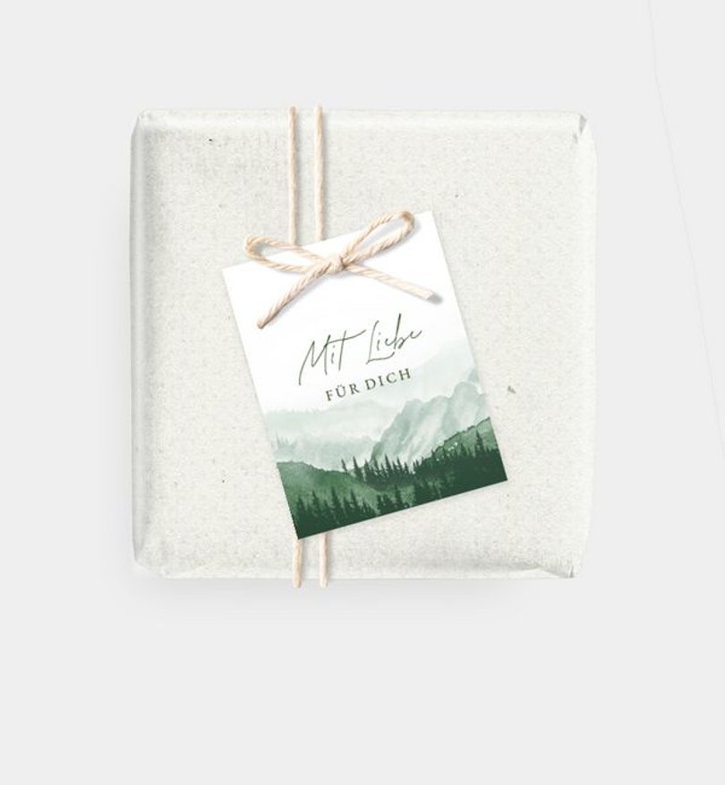 Geschenkanhänger Hochzeit Bosque