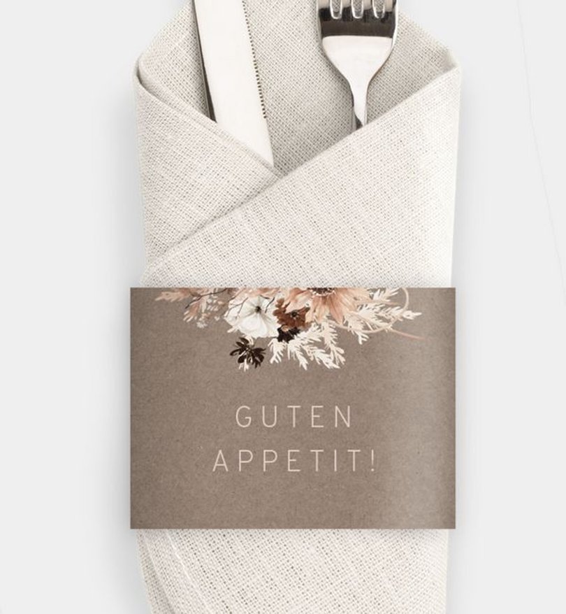Besteck Servietten-Zubehör Hochzeit Precious Yes