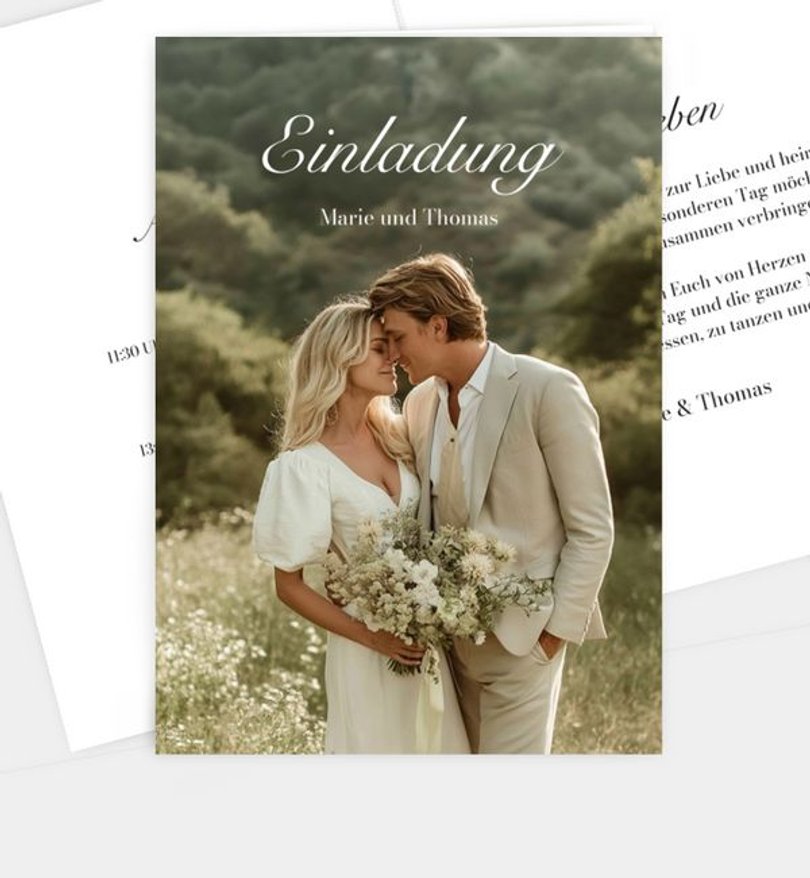 Einladungskarte Hochzeit Classic Elegance
