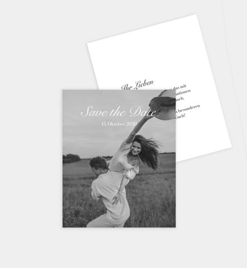 Save-The-Date Karte Hochzeit Classic Elegance